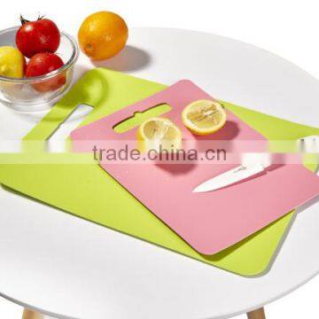 2016 new product flexible chopping board anti slip cutting board eva cutting mat set