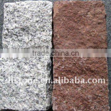 Grey granite cobblestone