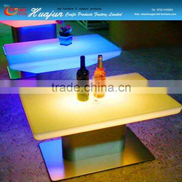 living room led table chargeable,led buffet table