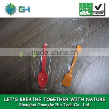 transparent jelly cup 100% compostable