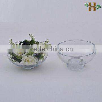 Mouth Blown Cheap Clear Glass Bowl, Candy or Fruit Plate