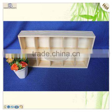 High Quality Eco-friendly Cuboid Shape Waterproof Pine Wooden Tray photo-2