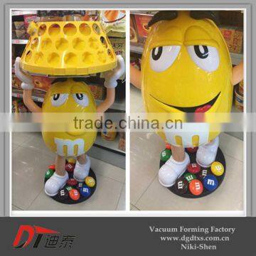 Custom PS vacuum forming M&M candy display