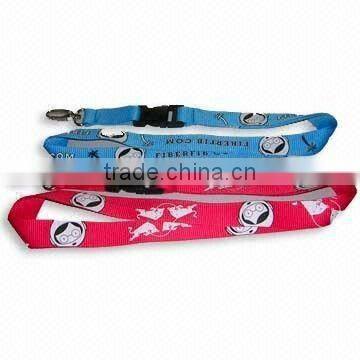 4C silk printing lanyard