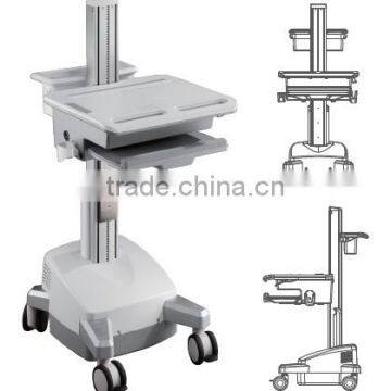 Medical Trolley workstation for laptop and notebook mount Powered Mobile Cart