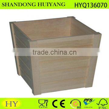 Custom Plain Wooden Planter Flower Pot for Sale