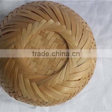 China Style Rouond New Bamboo Weave Casket With Lid S photo-4