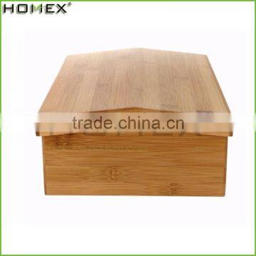 Bamboo storage box cosmetic storage box Homex BSCI/Factory