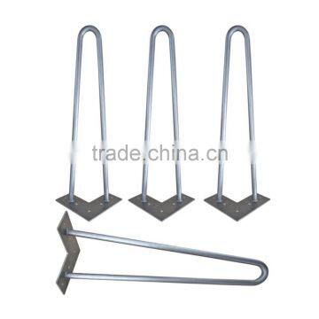 Chrome Solid Steel Metal Hairpin Legs photo-3