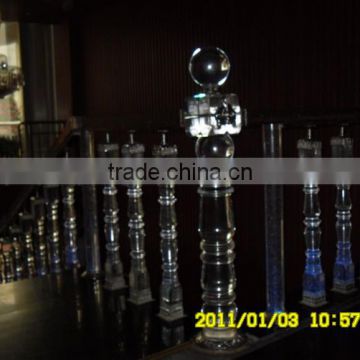 crystal baluster stairs for hotel decoration