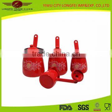 High Quality Red Enamel Coffee Warmer Can With Enamel Lid photo-3