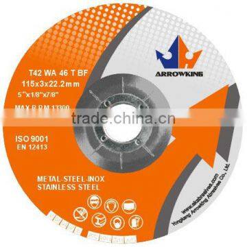 4.5'' Angle grinder grinding wheel for inox