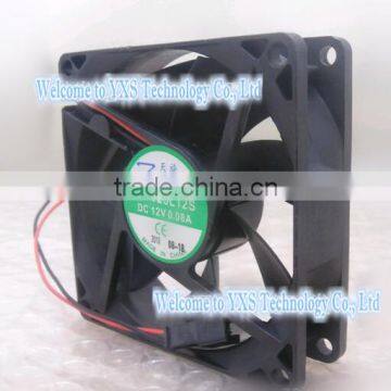 80x80x25mm TX8025L12S DC12V 0.08A 8025 8cm Ultra-quiet Cooling Fan Two Wire photo-2