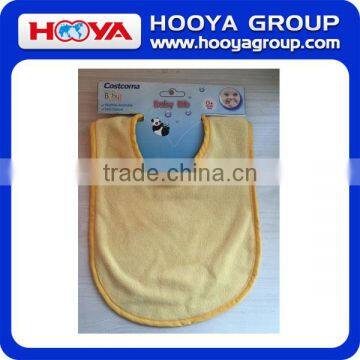 wholesale double layers soft plain Cotton Terry Knitted Towel Fabric Baby Bib