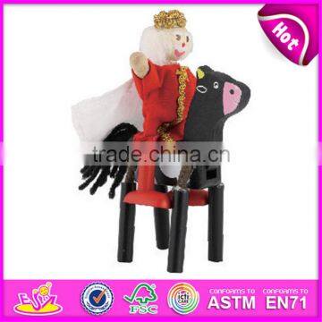 2016 wholesale cheap children funny wooden marionette kit for sale W06D023