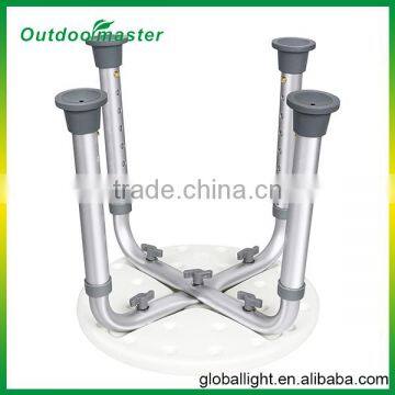 Round Bathroom Adjustable Height Shower Chair White photo-4