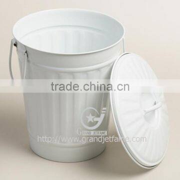 Household Metal Rubbish Bucket With Lid photo-5