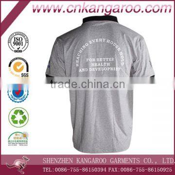 2016 Grey Printed Mercerized Cotton T-shirt photo-5
