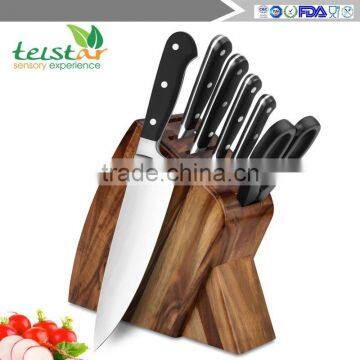 Factory Direct Sale Upscale Stainless Steel Wood Block 6 Sets of Household Kitchen Knife Set photo-4