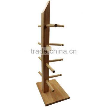 High Quality Wood Glasses Display Stand