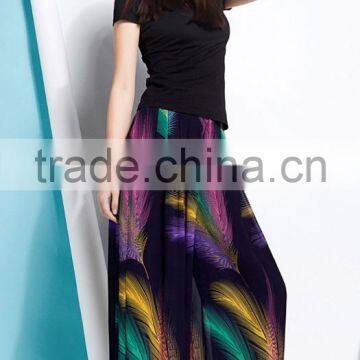 Summer Lady Wide Hips Casual Loose Wide Leg Square Dance Pants photo-3