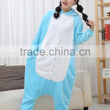 flannel cartoon adult animal jumpsuit animal pajamas jumpsuit elephant design