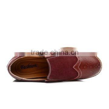 Wine Red Brogue Men Leather Shoes Relaxation Have Sample, High Quality Adults Casual Shoes Fashion for Men Business Fashion Styl photo-4