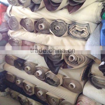 PVC Artificial Leather Stocklot, PVC Synthetic Leather for Sofa and Bag Stock lot