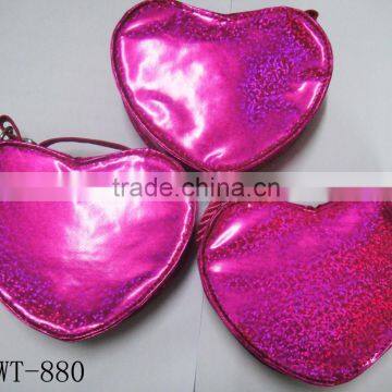 Fashion ITALY SUIE hearted hot popular glitter kids girl glitter bag