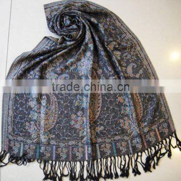 Wholesale Factory Russian Lady Paisley Pashmina Shawl 100%rayon photo-6