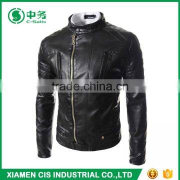 Wholesale Fashion Slim Fit Pelle Pelle Leather Jackets for Men photo-3