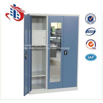 New model multi-functional  3 door metal file cabinets with mirror