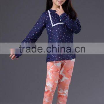 Fashionable pink camo orange long trousers baby girl kids