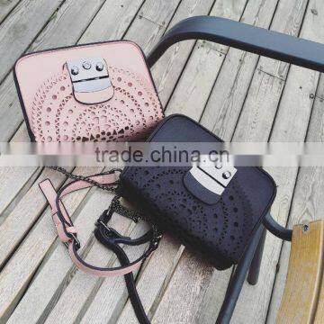 Zm50054b 2017 New Style Bags in Handbags Women Gold Chain pu Learher Bag photo-3