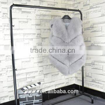 Brand Design 2016 New High-quality Long Fox Fur Vest Female Autumn and Winter Fashion New Factory Price of Luxury Fur Coat photo-2