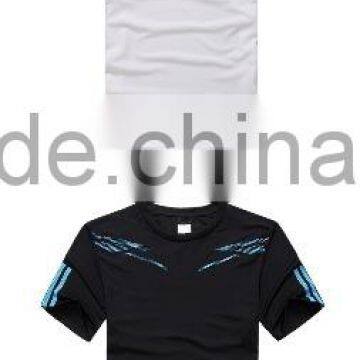 100% Polyester Mens Short Sleeve Quick Dry Slim Blank T Shirt Fashion Casual Running Tees photo-5