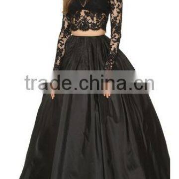 2016 evening skirt fashion flared ladies floor long skirt high waist pleated ladies skirtsOEM