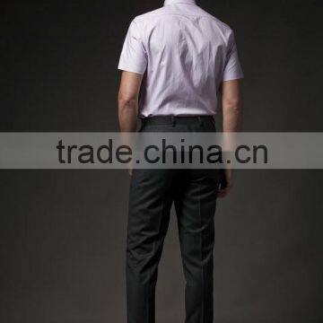 2015 Mens Short Shirt With Buttondown Collar photo-5