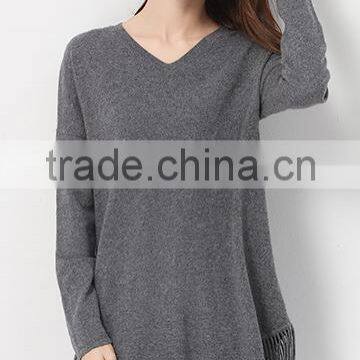 Hot Sale Winter Women Stylish Polyester Long Pullover Sweater With Fringe photo-2
