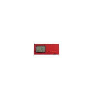 Pedometer with clock