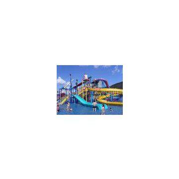 Water Playground Equipment Commercial Spiral Water Slide 23 * 22 * 12m