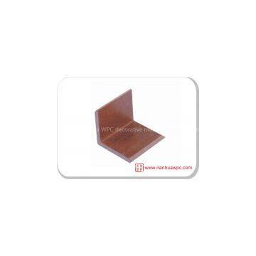 nanhua   fireproof recyclable wpc solid wood skirting PE material round hole112X32