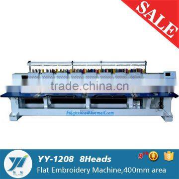 YY- 1208 Flat 8heads Computerized Embroidery Machine