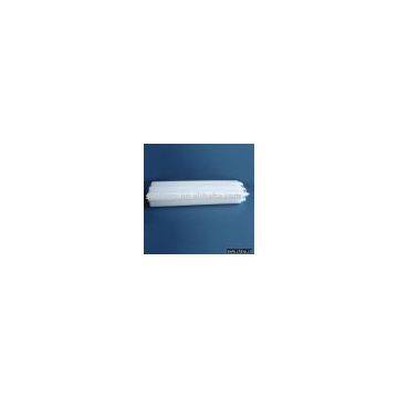 white candle and wax candle (paraffin candle)