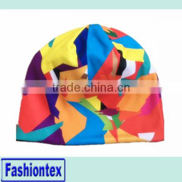 100% Acrylic Custom colorful Beanie Hat Custom Colorful camouflage beanie hat without Brim