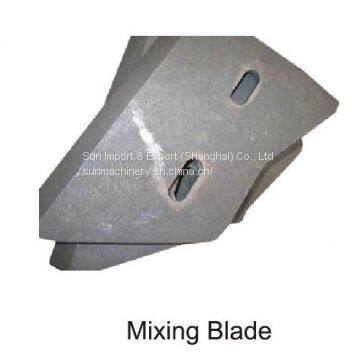mixing blade of asphalt mixing plant and concrete batching plant