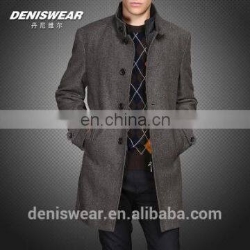 Winter wool coat ,stand-up collar and thickening cotton business style