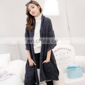 New Fashion Oem Thick Acrylic Knitted Infinity Pocket Scarf photo-3