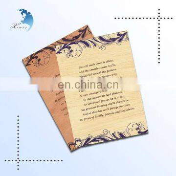 Wholesale Cheap Luxury Laser Wood Wedding Invitations Made in China