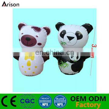 Panda Shaped Inflatable Cartoon Animal Bop Bag Inflatable Punching Bag With Water Base